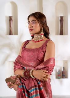 Rajpath violet silk surat textile market sarees  - wholesale export